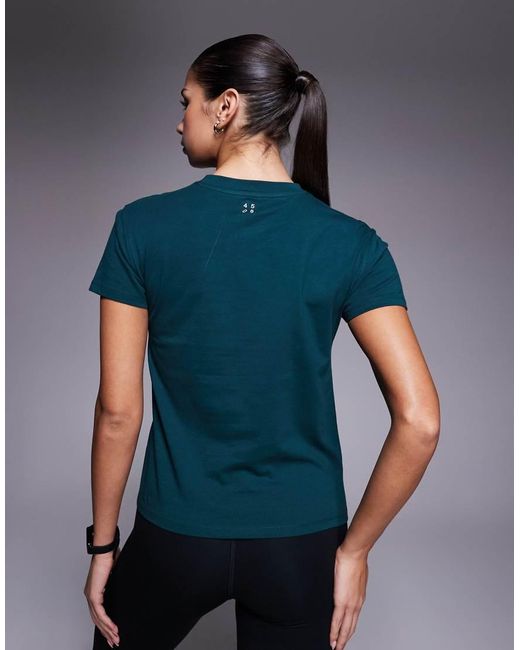 4505 Blue Icon Cotton Boxy T-shirt With Quick Dry Finish