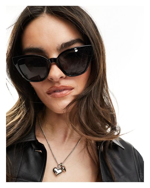& Other Stories Black Oversized Square Sunglasses