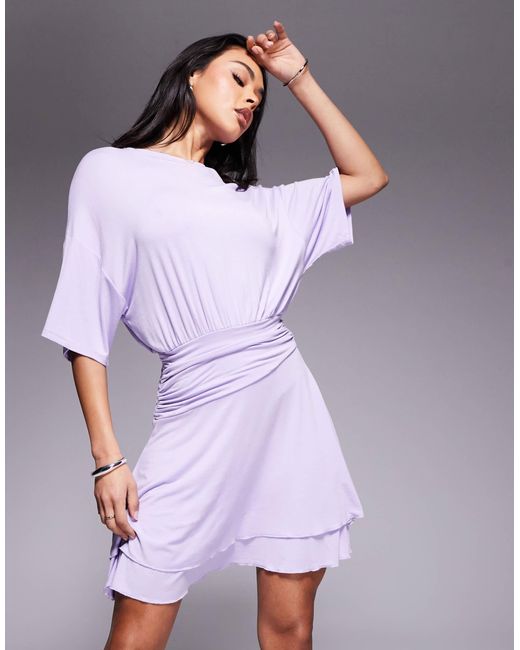 ASOS Purple – t-shirt-minikleid