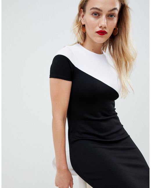 color block t shirt dress