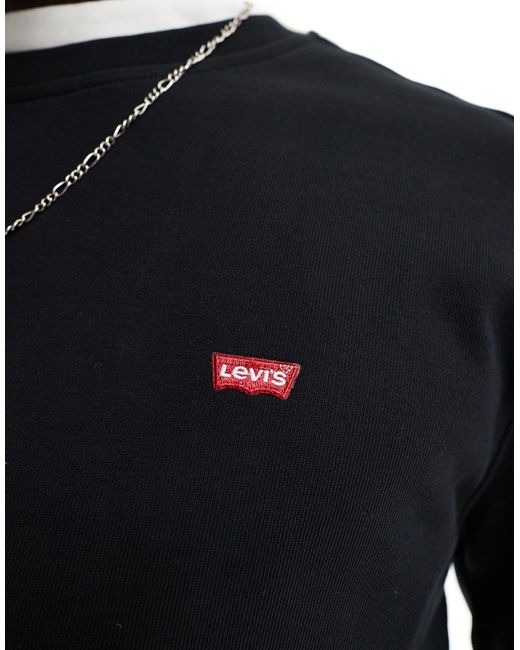 Levi's – the original hallmark – sweatshirt in Black für Herren