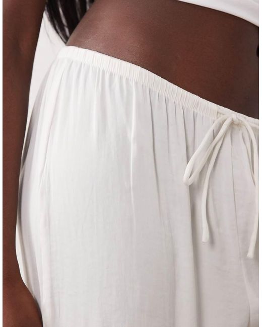 Cotton On Pink Sleep Wash Satin Wide Leg Trouser