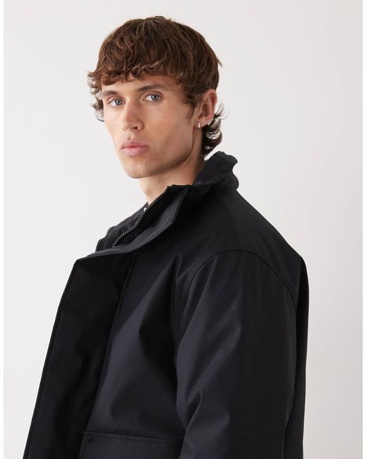 Weekday Black Utility Padded Jacket for men