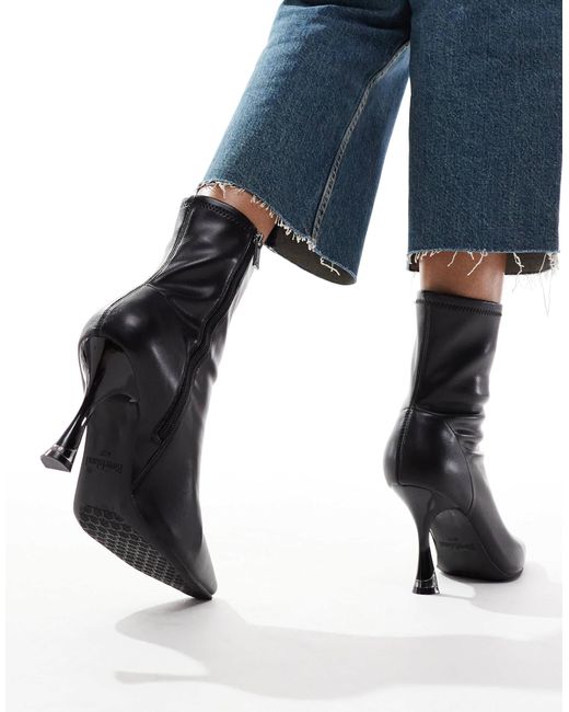 River Island Blue Heeled Boot