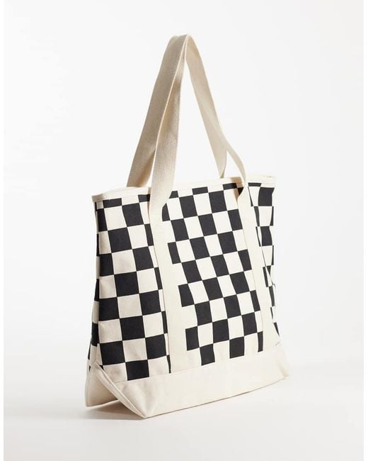 Vans Natural Perg Checkerboard Tote