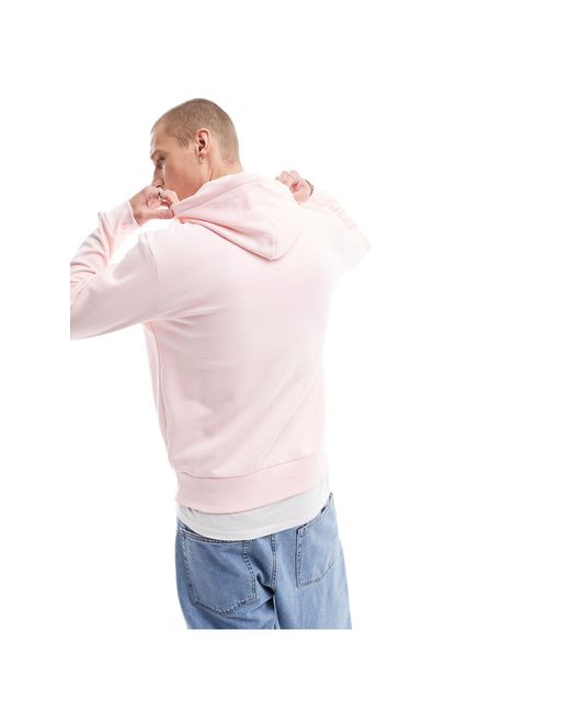 Felpa con cappuccio chiaro con logo di Lacoste in Pink da Uomo