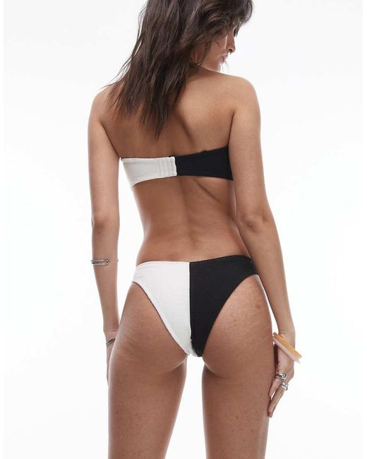& Other Stories Brown V Shape High Leg Bikini Bottoms