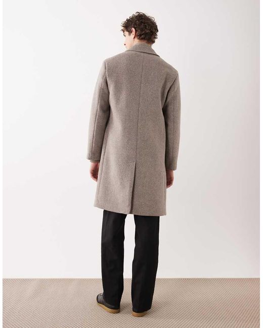 Mango Natural Cotton Mix Tailored Coat for men