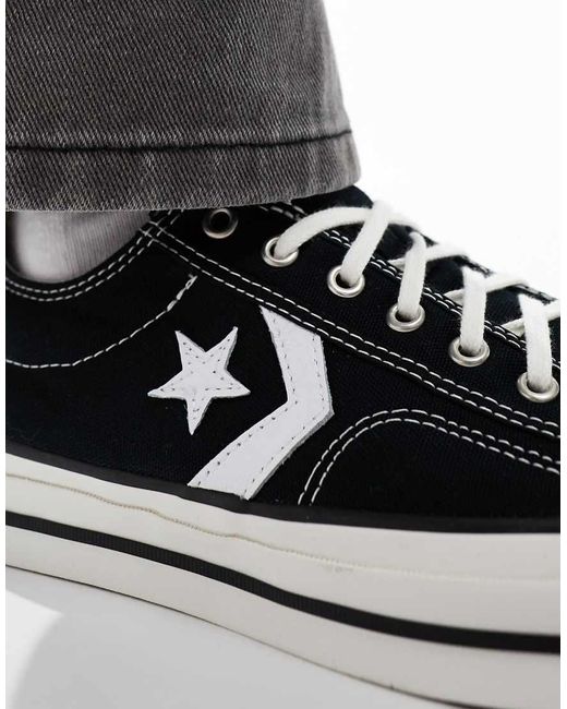 Star Player 76 Ox di Converse in Black