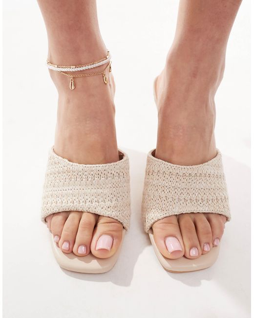 Glamorous Pink Wedge Heeled Sandals
