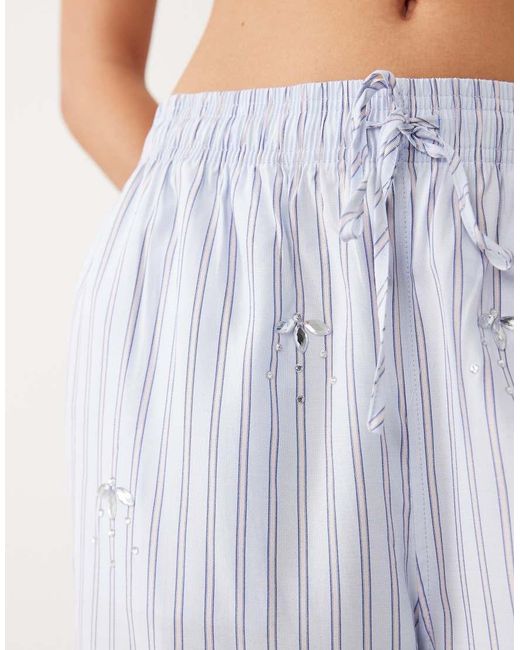 Mango White Jewelry Straight Trouser Co-ord