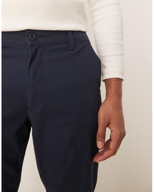 ASOS – chino-karottenhose in Blue für Herren