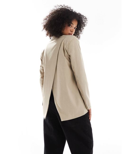 Pull&Bear Natural – oversize-blazer