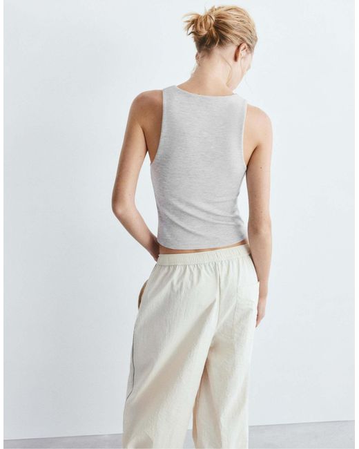Pull&Bear White – tanktop