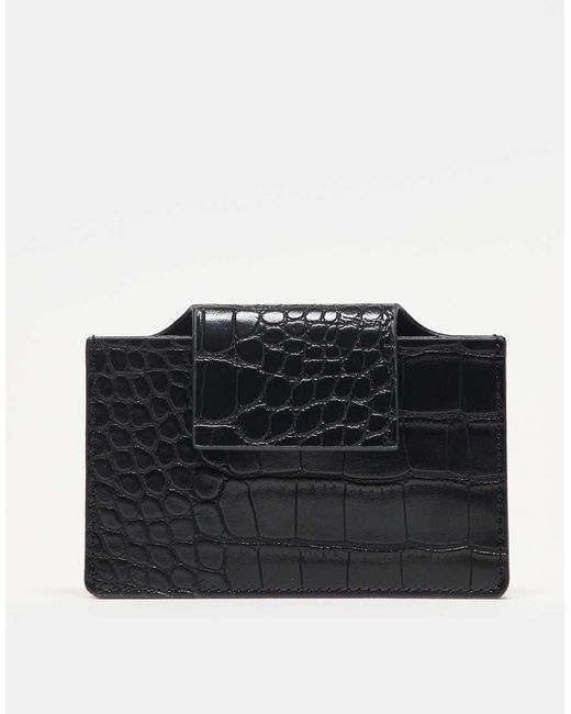 ASOS Kaarthouder Met Textuur in het Black