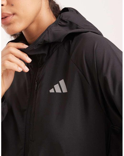 Adidas Originals Black Adi365 Running Essentials Jacket