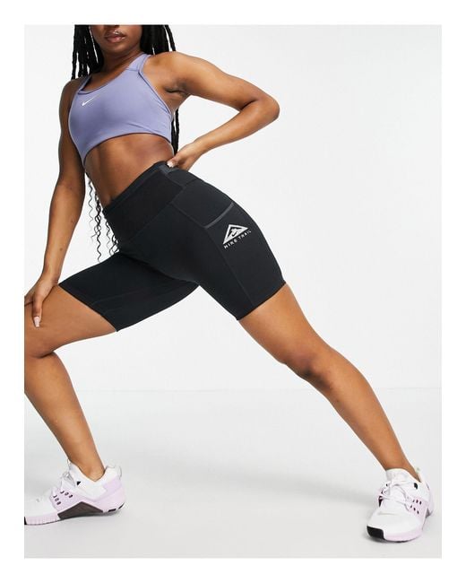 Nike White Trail Epic Luxe Booty Shorts
