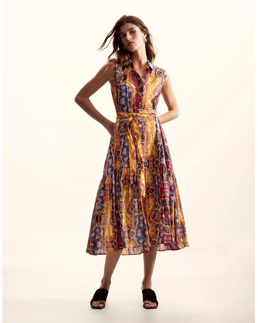 Desigual Natural Printed Dress Designed By Mr. Christian Lacroix