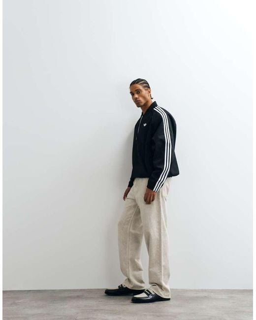 Adidas Originals Blue Sst Adicolor Classics Cotton Twill Tracktop for men