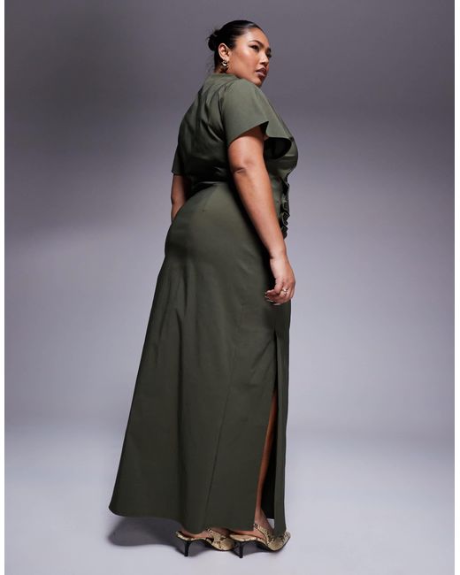 ASOS Gray Asos design curve – bengaline-midikleid