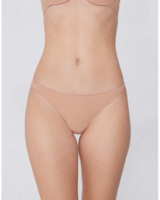 Tezenis Brown Microfibre G-String