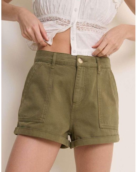 Nobody's Child Brown Utility Pocket Etta Shorts