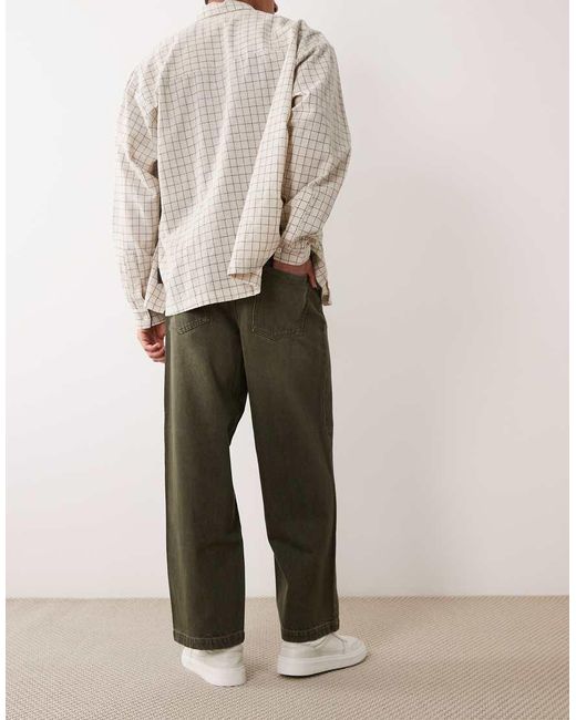 ASOS Natural Loose Straight Jeans for men