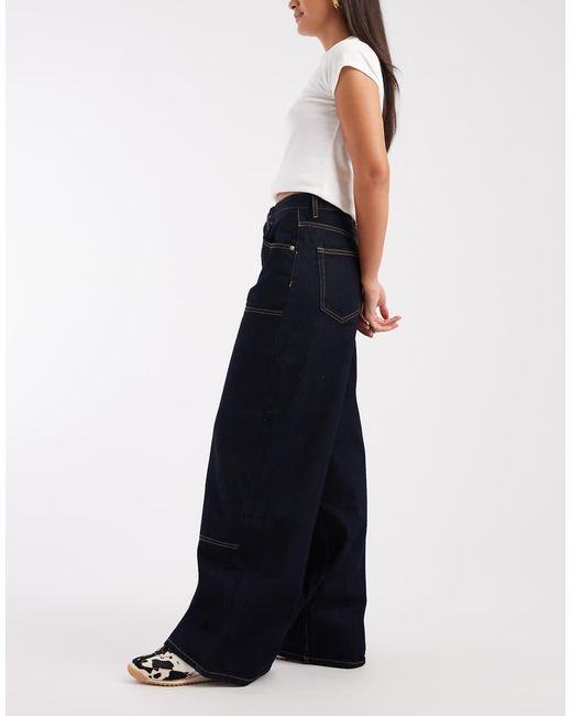 Tommy Hilfiger Blue Charlie Workwear Wide Leg Jeans