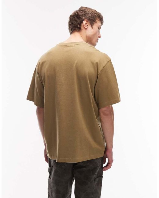 The North Face Green Essential Simple Dome Logo Oversized T-Shirt for men