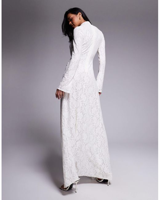 chinese dress ladies Onyx Dress Lace Keyhole Maxi Dress in Wine 6