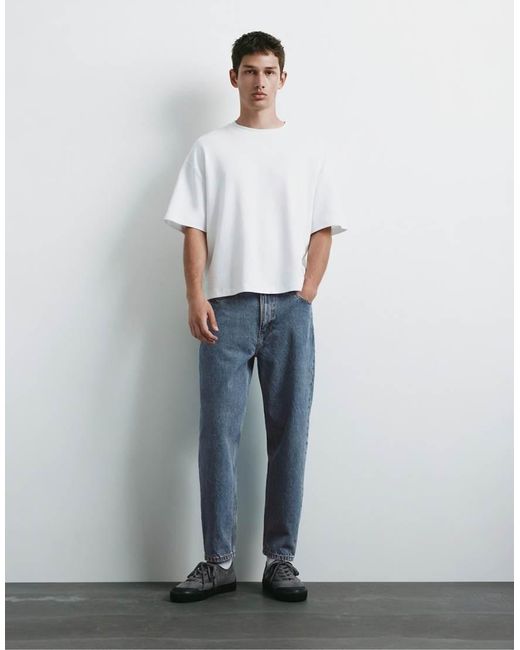Pull&Bear White Standard Jeans for men