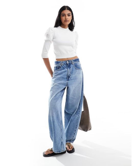 Glamorous White High Neck Jumper