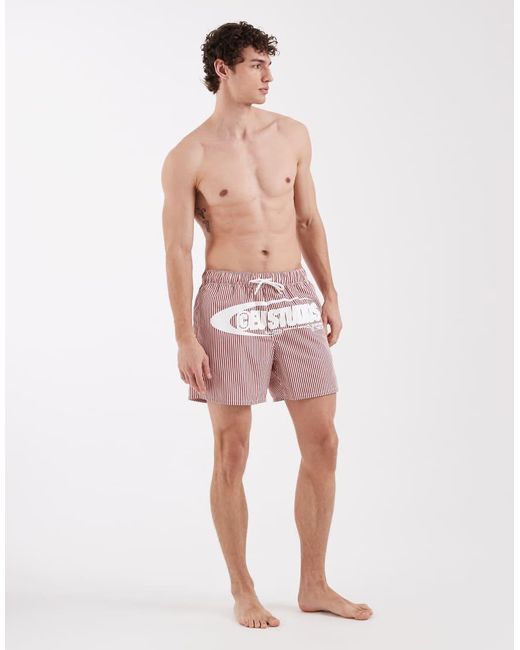 ASOS Red Swim Shorts for men