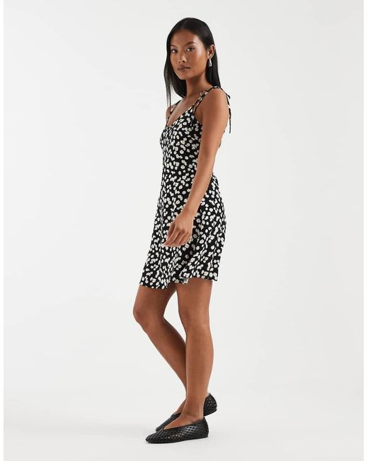 Vero Moda White Easy Tie Shoulder Cami Mini Dress