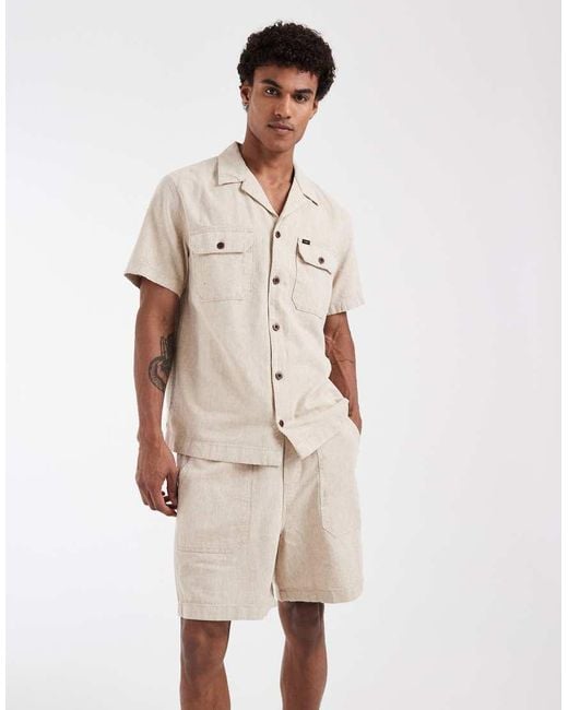 Lee Jeans Natural Utility Shorts Co-Ord for men
