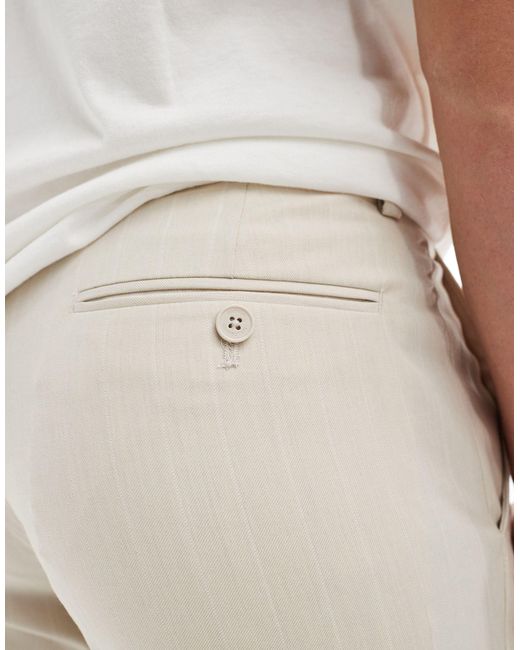 French Connection White Suit Trousers for men