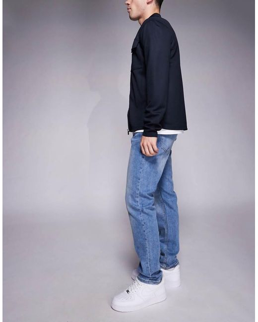 River Island Blue Slim Fit Jeans for men