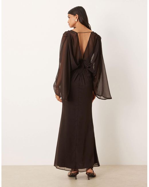 ASOS Brown – maxikleid