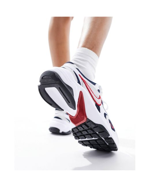 Runninspo - sneakers nere e bianche con dettagli rossi di Nike in White