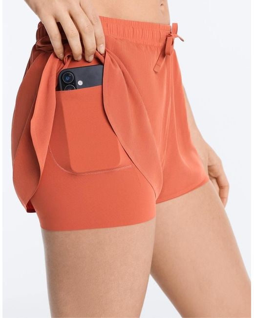 Oysho White 2-in-1 Light Touch Shorts