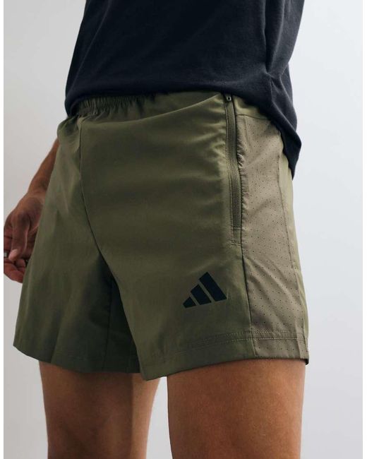 Adidas Originals Brown Adidas Training Essentials Woven Shorts for men