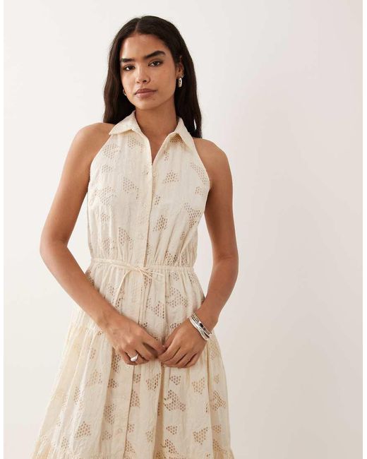 Ralph Lauren Natural Floral Midi Day Dress