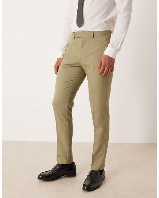 ASOS Natural Slim Suit Jacket for men