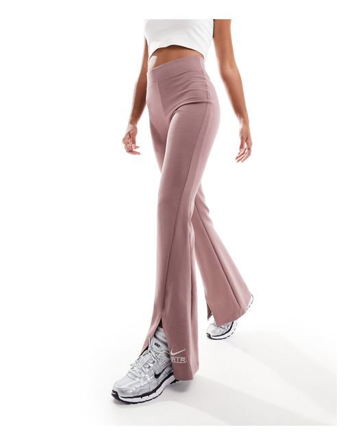 Nike Pink Air High Waisted Flared leggings