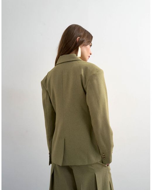 TOPSHOP Green – taillierter blazer