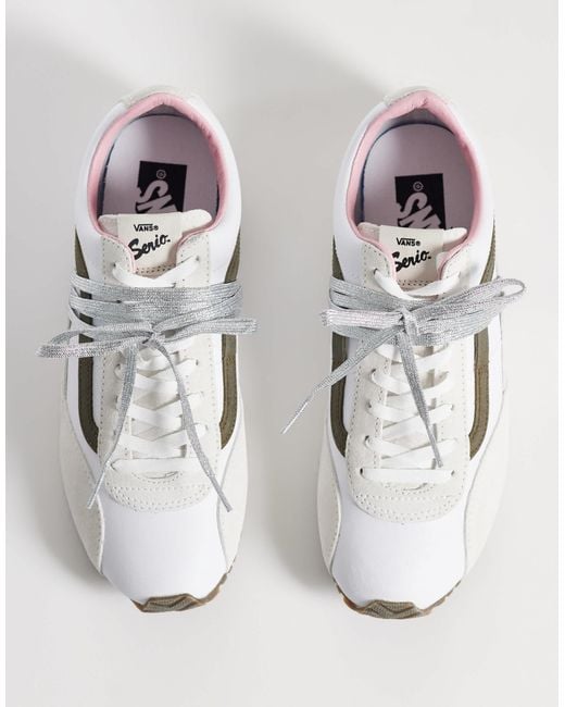 Vans White Luxe Super Low Pro Sneakers