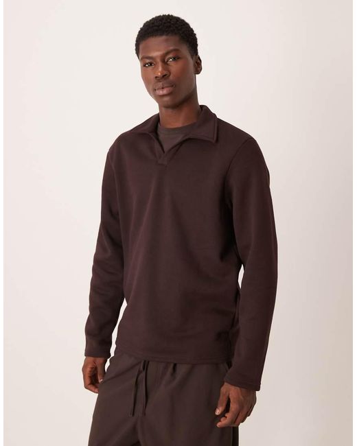ASOS Brown Revere Polo for men