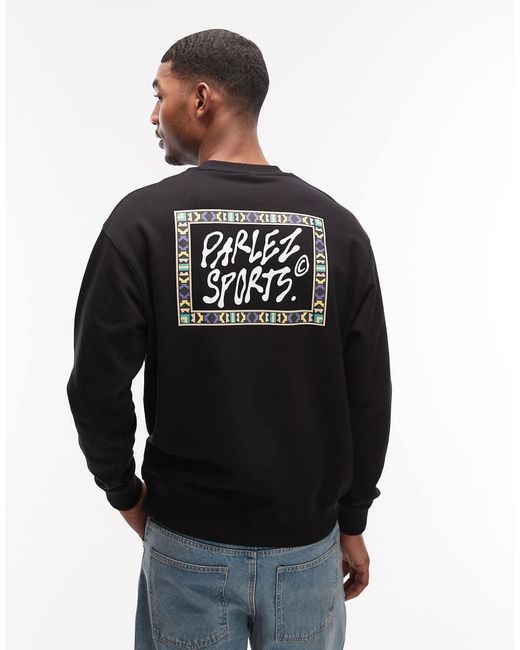 Parlez Black Verge Sweatshirt for men
