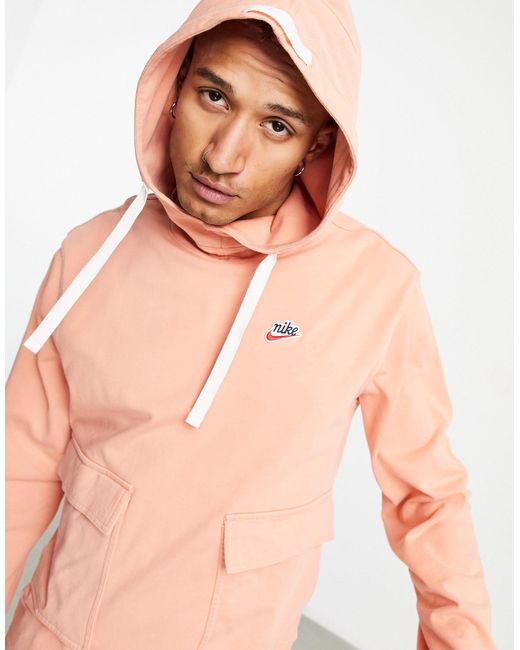 Nike Heritage Essentials Washed Woven Cagoule in Orange for Men - Save 52%  | Lyst Canada