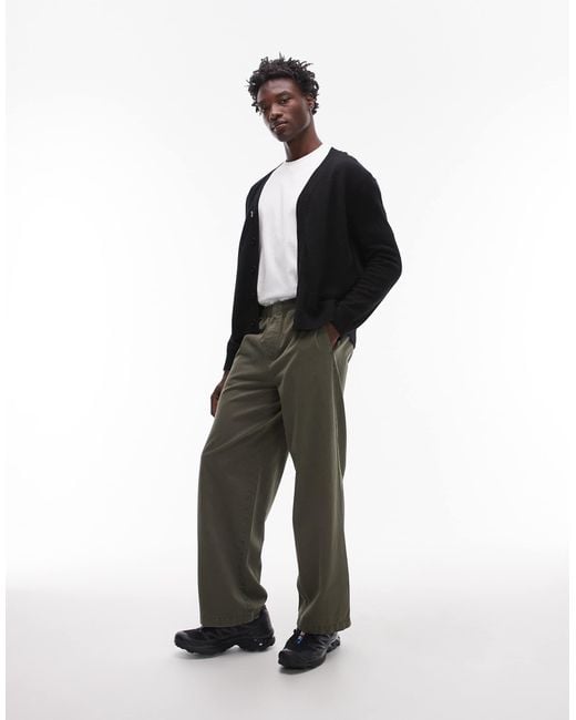 ARKET Black Textured Wool Blend Knitted Cardigan for men